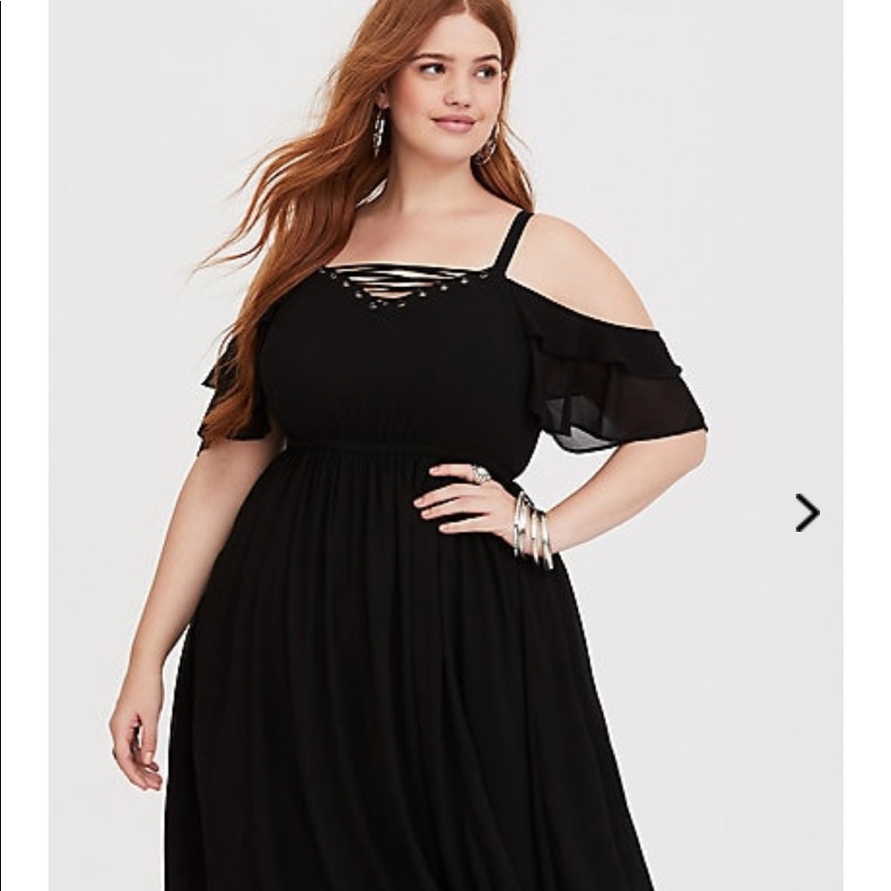 Torrid size 00 black dress